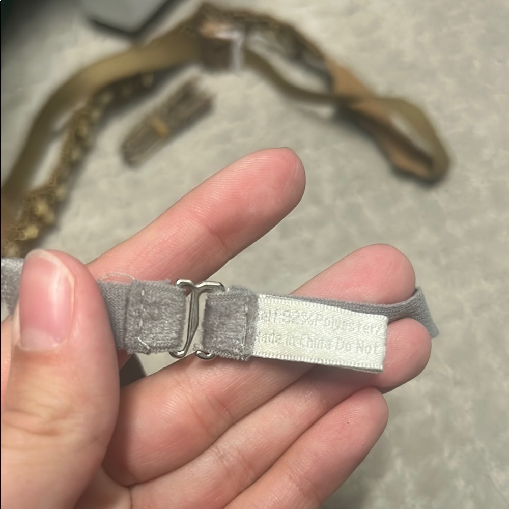 Jenny Yoo Silver Gray Crystal Embellished Belt - Picture 4 of 6